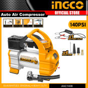 INGCO Car Tire Inflator with Nozzle Adapters