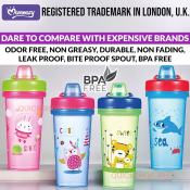 Momeasy 12oz Leak Proof Sippy Cup for Kids, BPA-Free