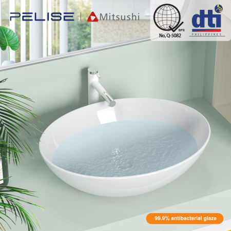 Pelise Square Ceramic Bathroom Sink A082