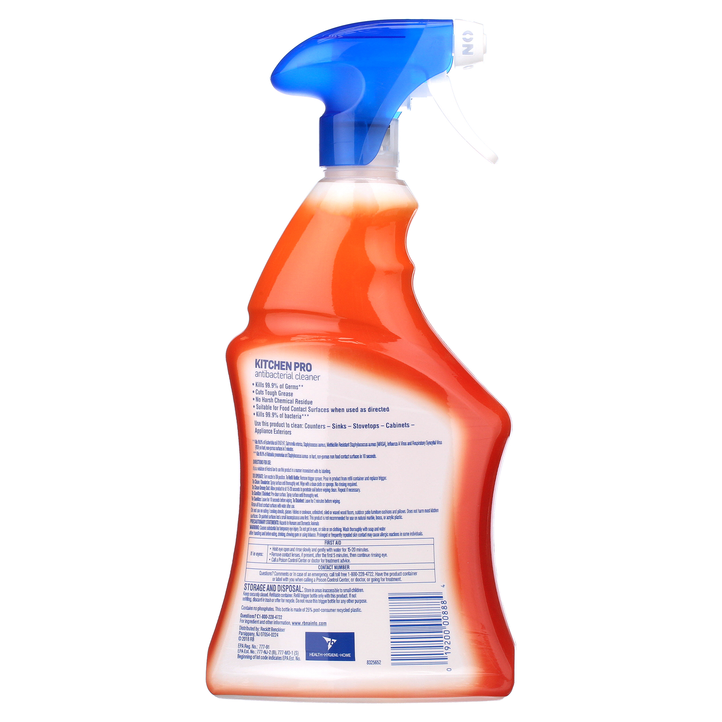 Lysol Kitchen Pro Antibacterial Kitchen Cleaner Spray 22oz No Harsh Chemical Residue Lazada Ph