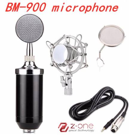BM-900 Condenser Mic - High Quality Sound Recording Microphone