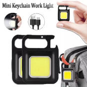 Mini LED Camping Light & Bottle Opener Keychain - Strong Magnetic