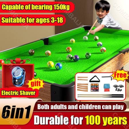 Kids Mini Billiard Table Set - Free 8pcs Included