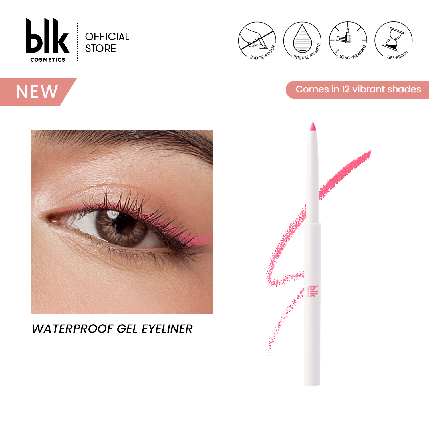 Discount on BLK Cosmetics  shoes - SKU: blk cosmetics fresh waterproof gel liner
