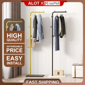 ALOT Movable Corner Clothes Rack Stand - Household Hanger