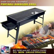 Portable Stainless Steel BBQ Grill for Outdoor Camping and Parties
