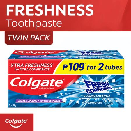 Colgate Fresh Confidence Peppermint Ice Toothpaste - Cooling Crystals