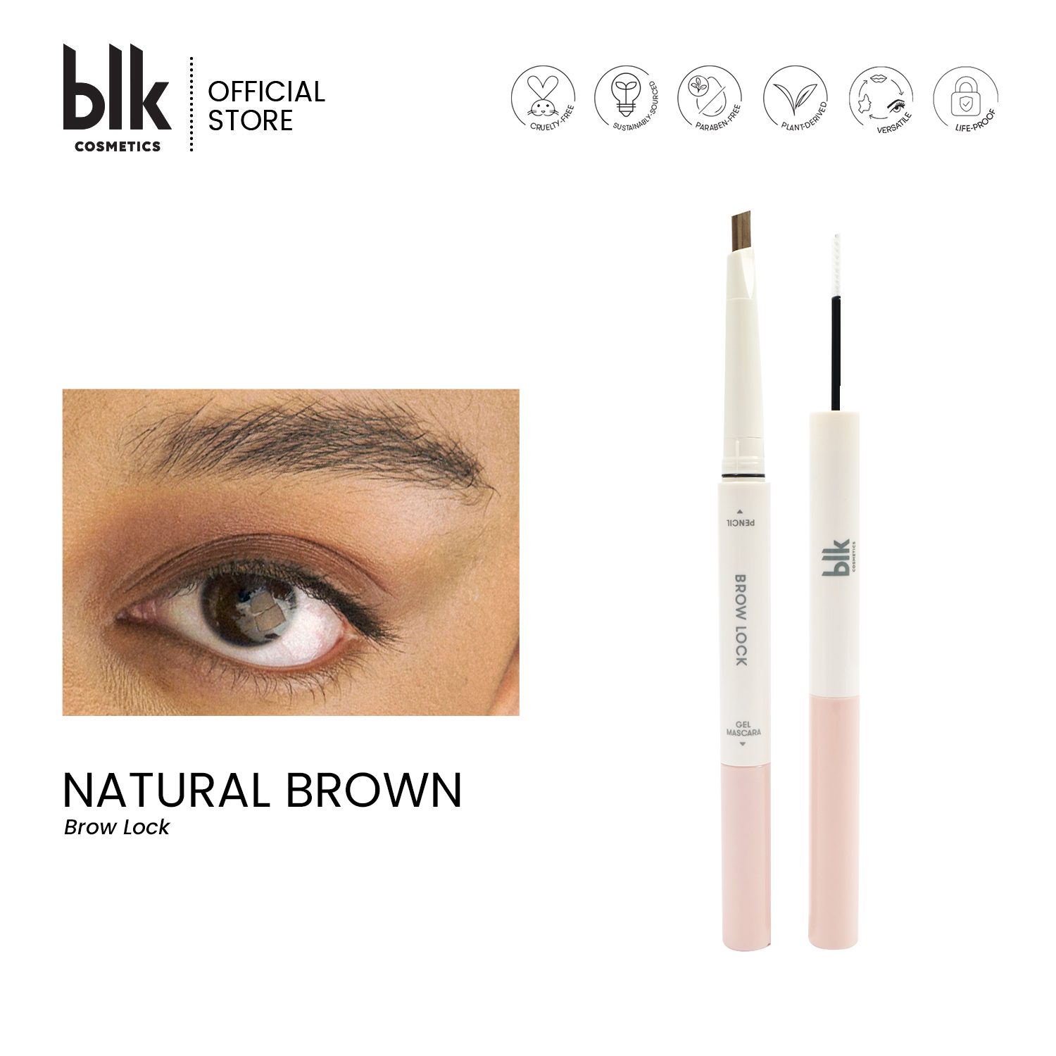 Discount on Blk Cosmetics  shoes - SKU:  Daydream Brow Lock: Pencil + Gel Mascara