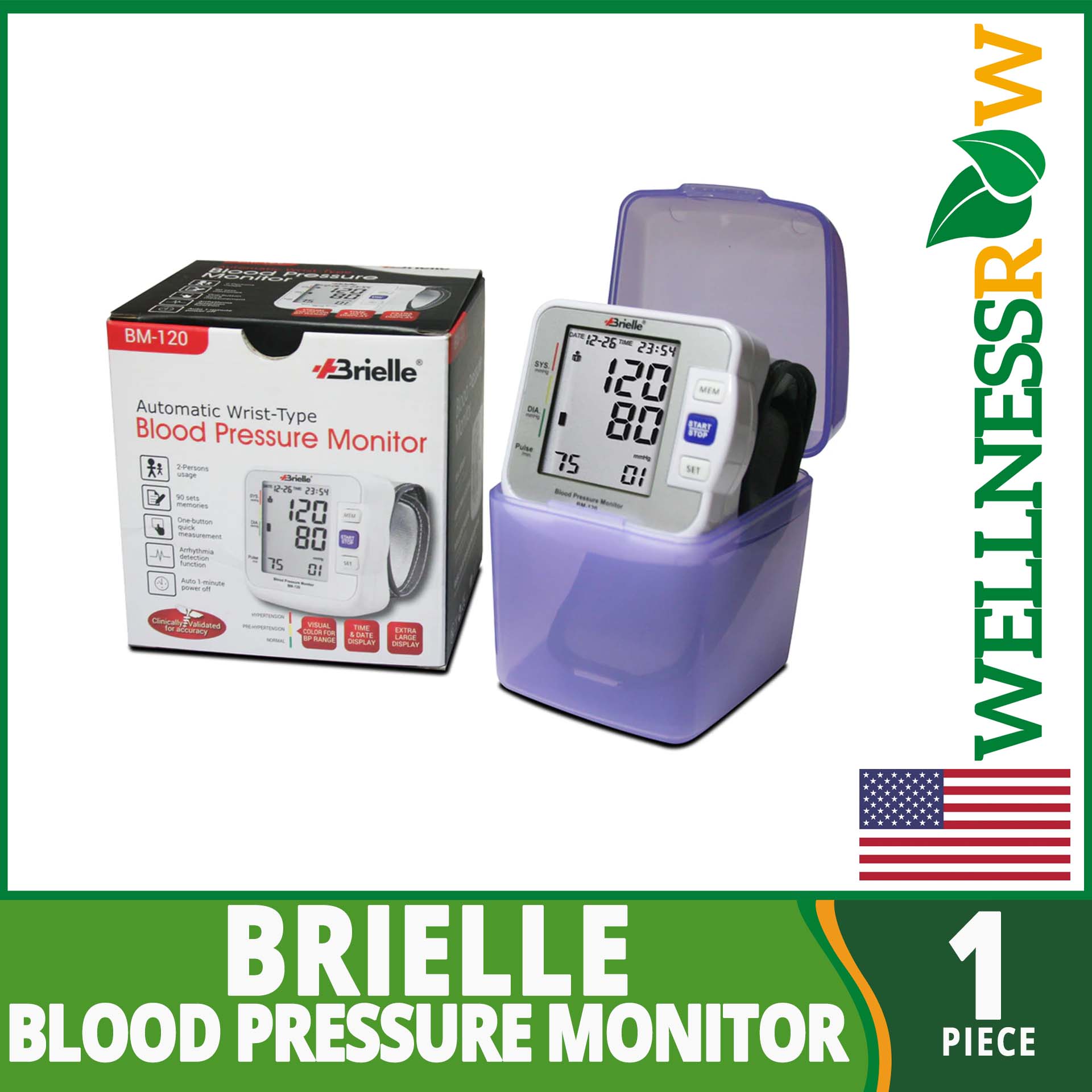 brielle wrist bp monitor