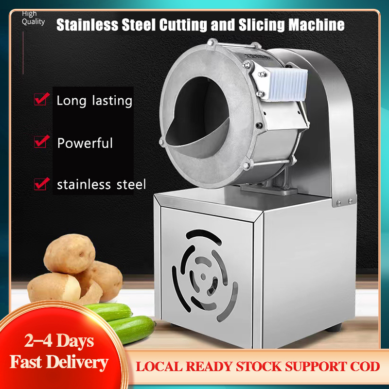 Automatic Vegetable Cutting Machine Electric Potato Onion Carrot Ginger  Slicer Commercial Shredder Multifunction Cutter From Sytsch, $341.71