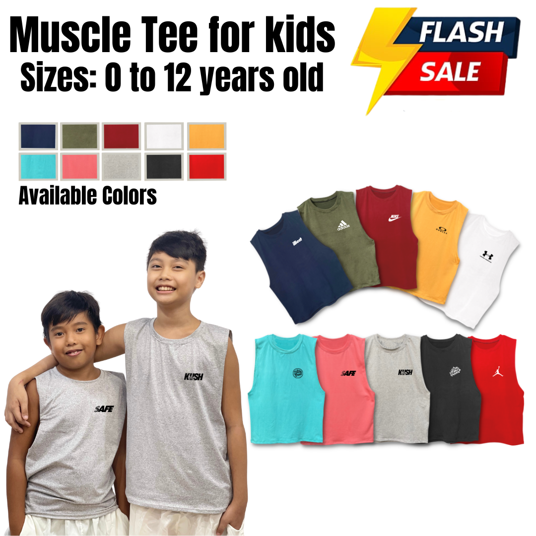 ROBLOX SANDO MUSCLE TEES FOR KIDS SIZES: 0-12 YEARS OLD XS TO XL