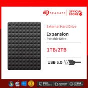 Seagate 1TB/2TB USB 3.0 External Hard Drive with Warranty