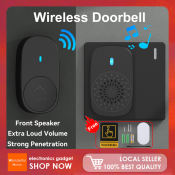 2024 Waterproof Wireless Doorbell with 38 Chimes - US Plug