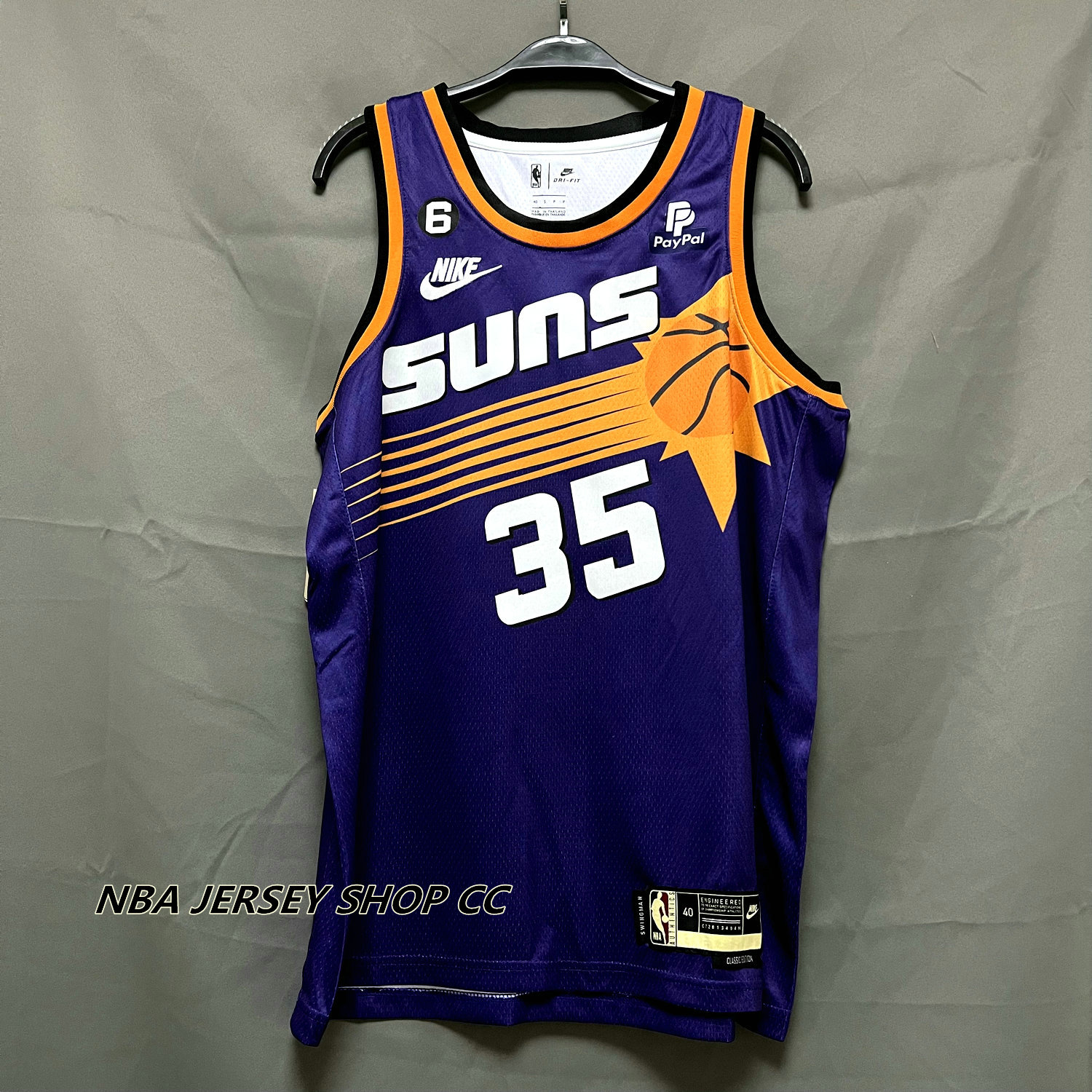 Nike Men's 2023-24 Phoenix Suns Kevin Durant #35 Purple Icon Jersey