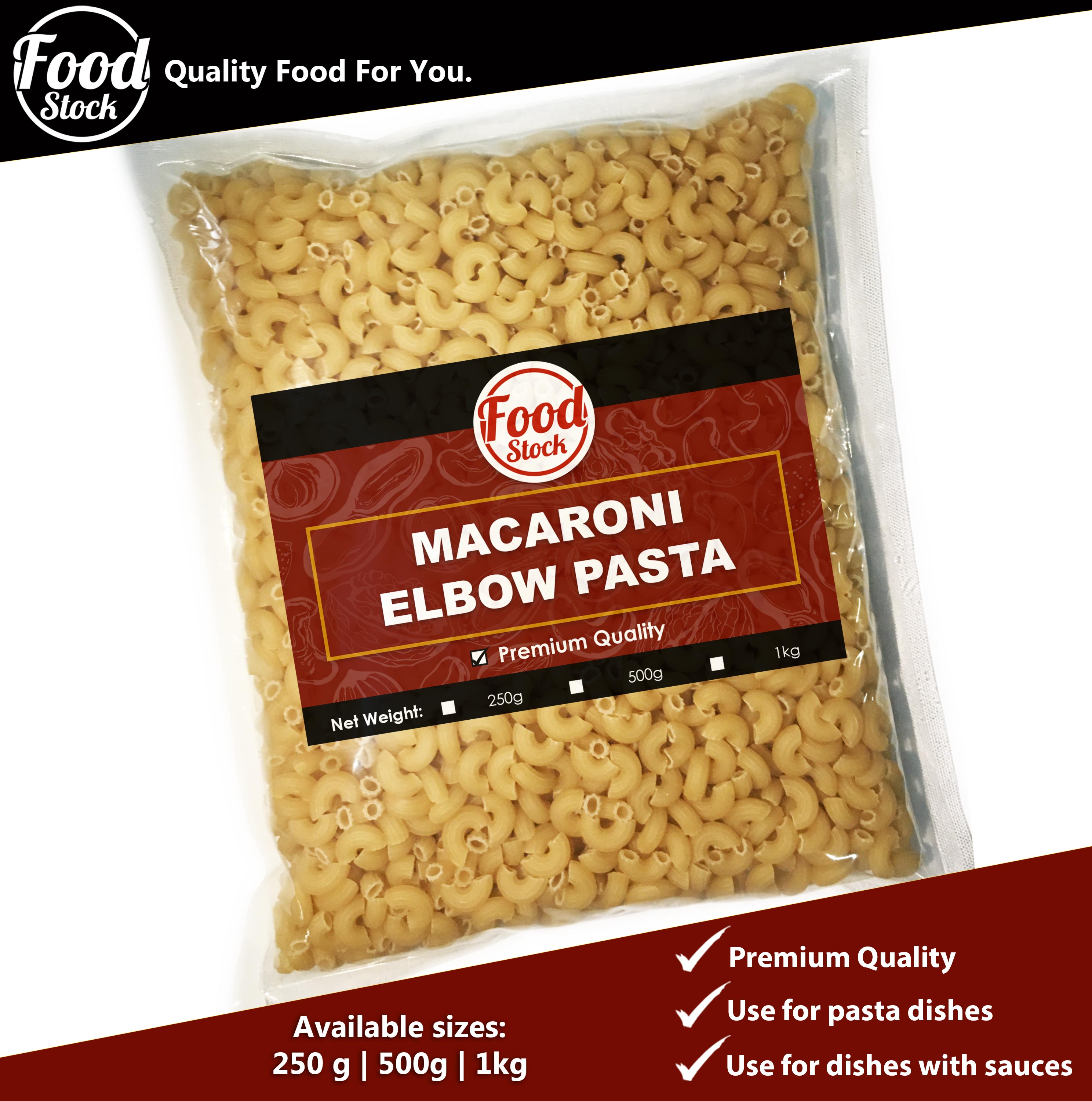 Food Stock Macaroni Elbow Pasta