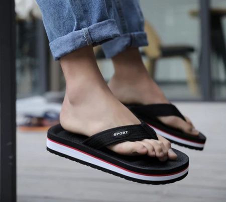 Fashionable Unisex High-Heeled Flip-Flops for Summer Beach by 