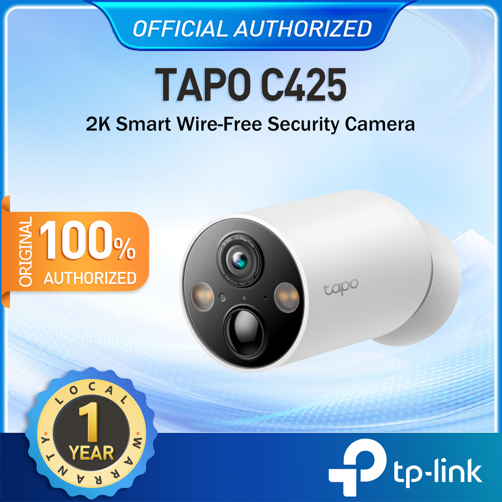 TP-Link TAPO C425 2K QHD Smart Security Camera with AI Detection, 150° FOV, Starlight Night Vision, and 10000mAh Battery - Wireless, Indoor/Outdoor, Weatherproof Presyo 5,490 Piso*Libreng Shipping