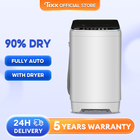 Tixx 10KG Auto Washer/Dryer with Blue Light Sterilization