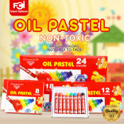 FCI Non-Toxic Soft Oil Pastels for Kids & Students