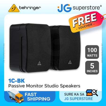 Behringer 1C-BK Passive Monitor Studio Speakers - Ultra-Compact