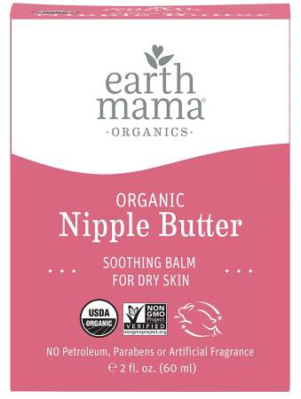 Earth Mama Organics Nipple Butter - Fragrance-Free Soothing Balm