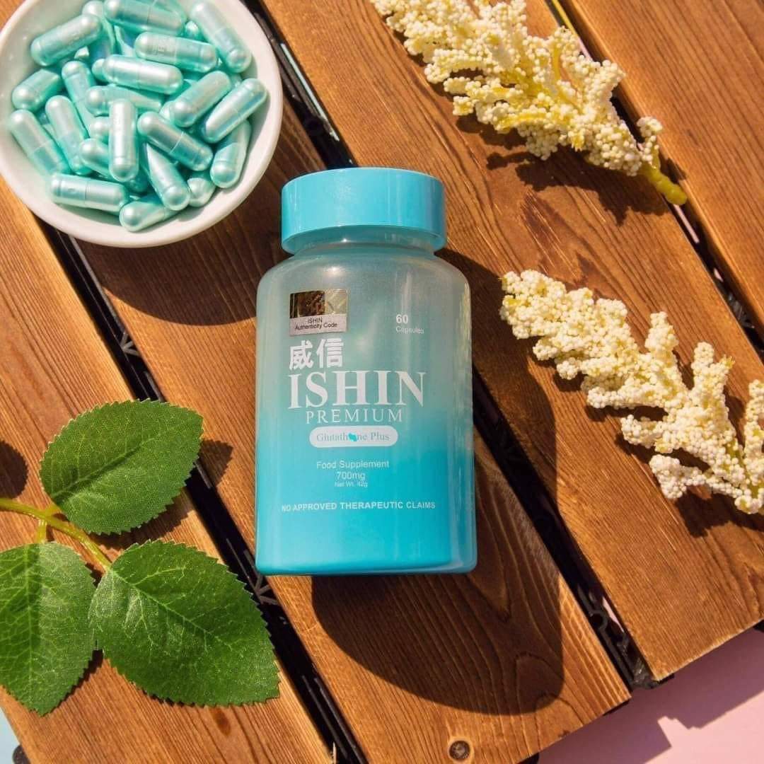 𝐎𝐑𝐈𝐆𝐈𝐍𝐀𝐋 ISHIN PREMIUM GLUTATHIONE PLUS 700MG (60CAPSULES)