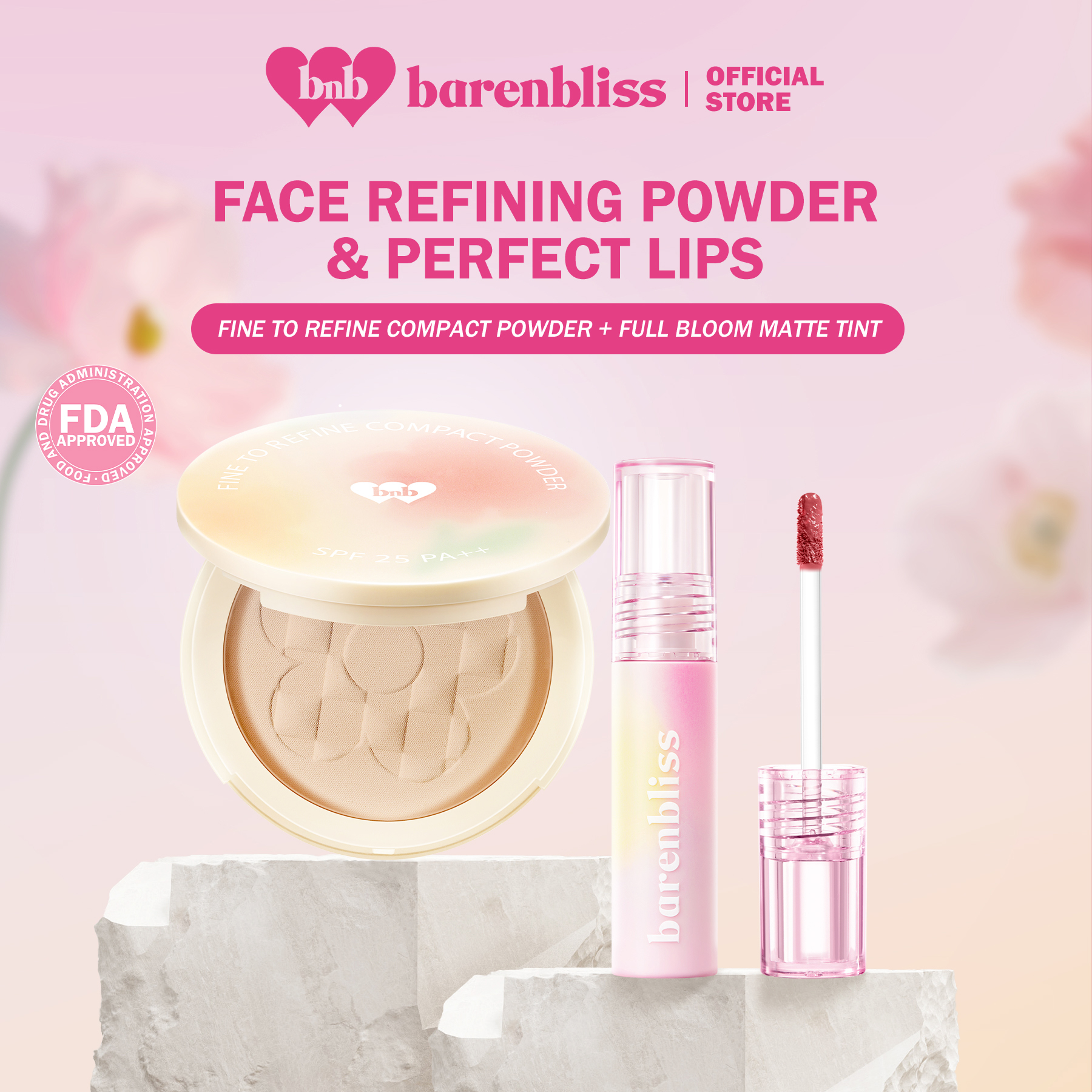 Discount on Barenbliss  shoes - SKU: barenbliss BNB Bloomatte Fine to Refine Compact Powder | Waterproof Makeup | Air Brushed Matte Finis