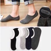 Korean Style Solid Cotton Socks (5 Pairs)
