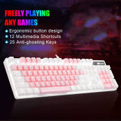 Zeus Gaming Keyboard - USB Wired, LED Backlit