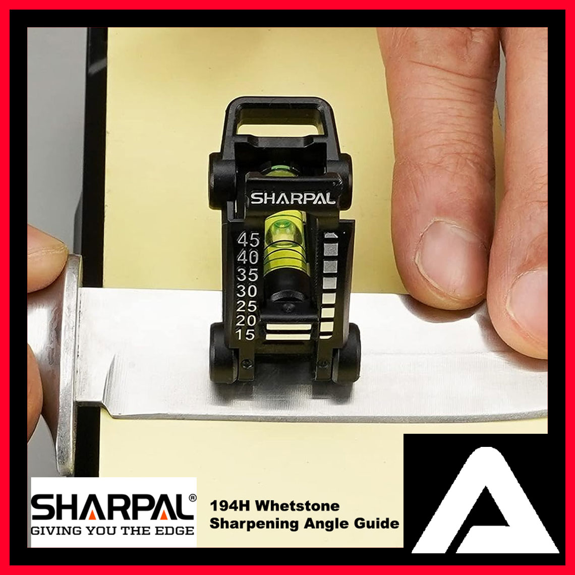 SHARPAL 194H Whetstone Knife Blade Sharpener Sharpening Stone Angle Guide,  Chise