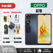 OPPO A78 5G Smartphone, 16+512GB, 6.7in