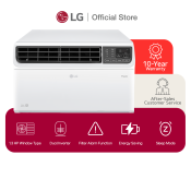 LG 1.3 HP Window Type Aircon Dual Inverter LA130GC2 | Dual Inverter Compressor, 70% Energy Saving, Fast Cooling, ThinQ™, 10-Year Compressor Warranty