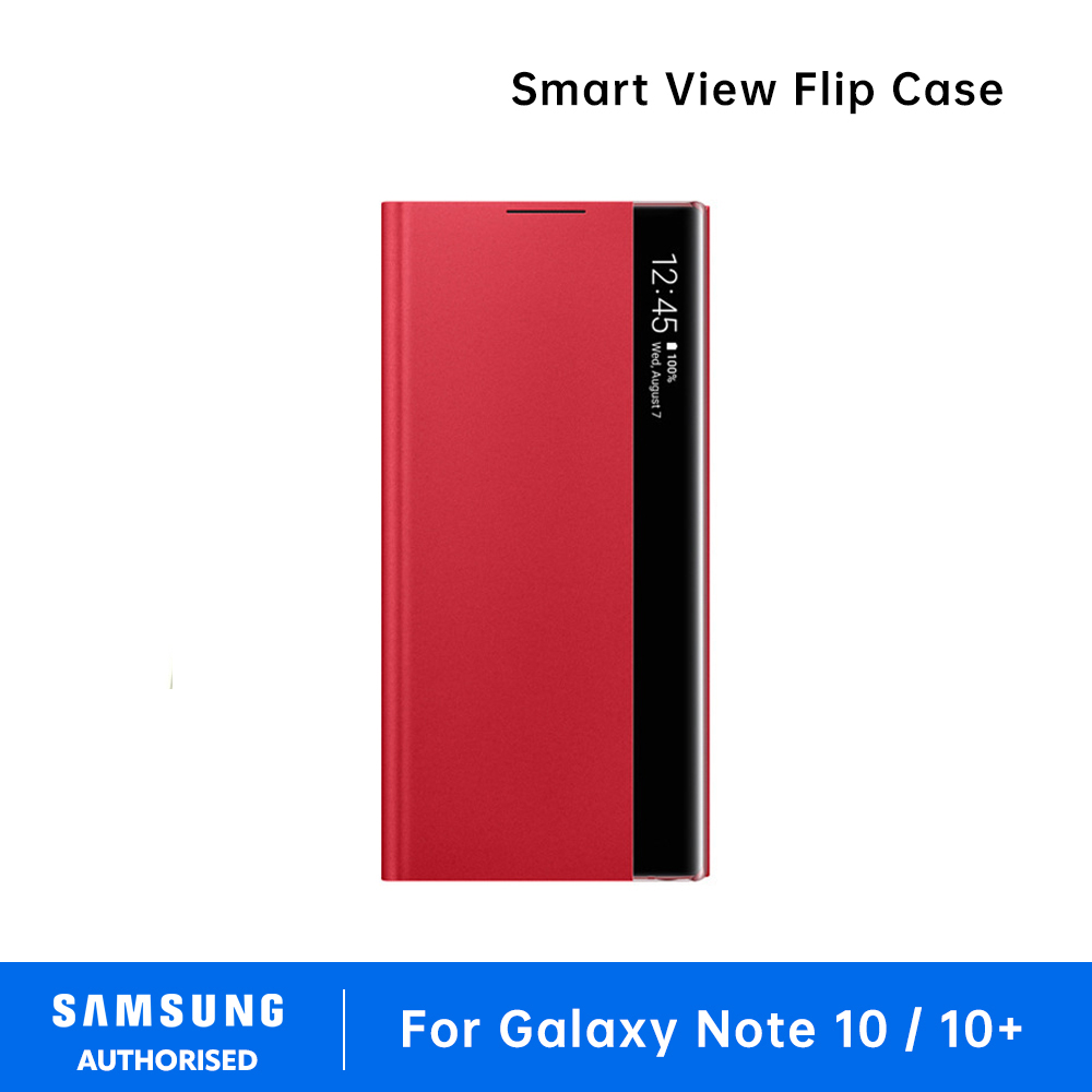 Samsung Galaxy note 10 / 10+ Smart View Flip Case LED Cover S-View Case Window Flip Case Cover Smart leather case Smart Chip View Leather Flip Cover