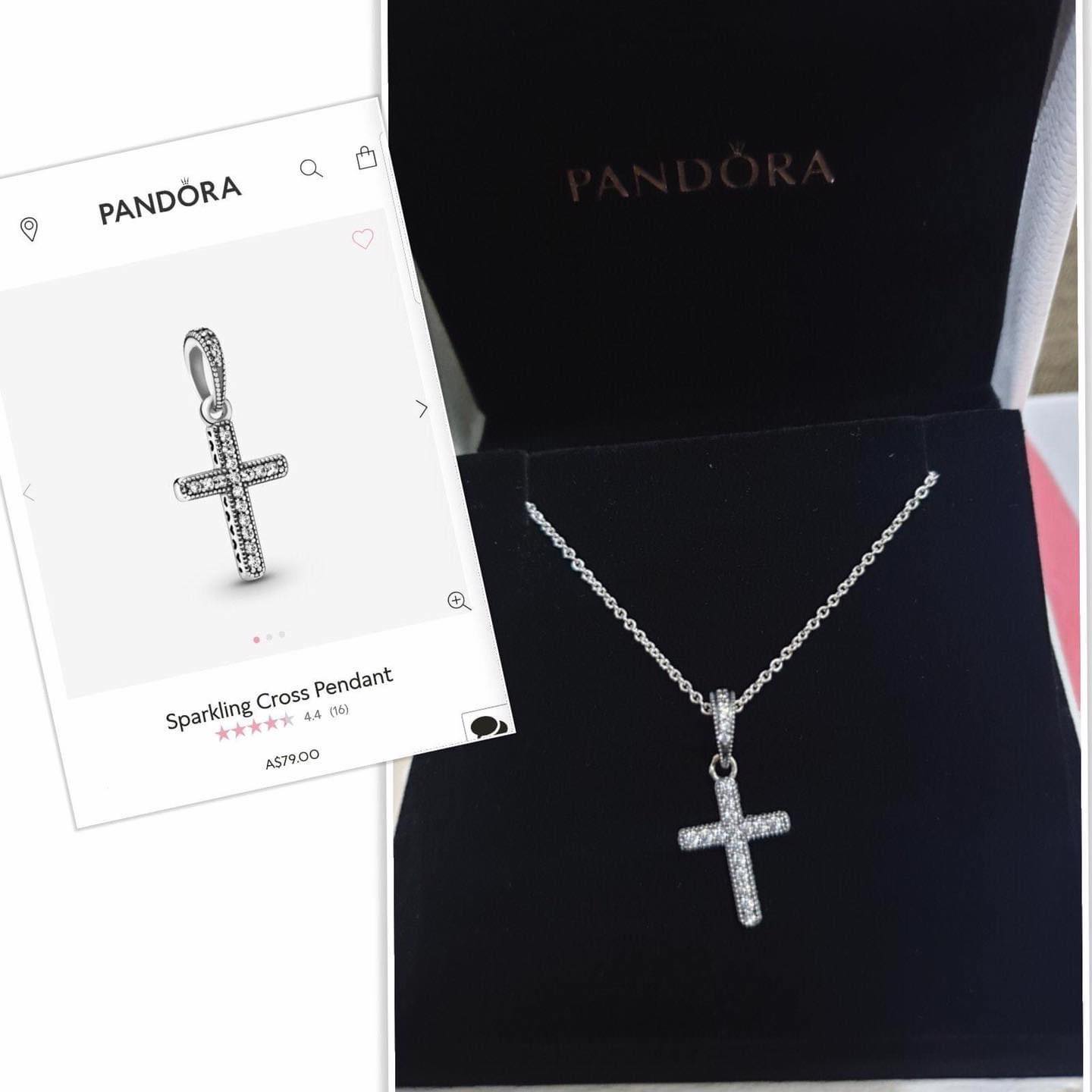 pandora cross necklace