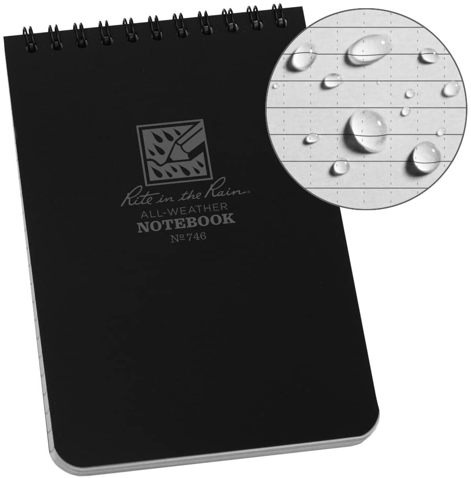 Green Cover Universal Pattern 3 Pack No. 973L3 4.625 x 7 Rite in the Rain Weatherproof Side Spiral Notebook 