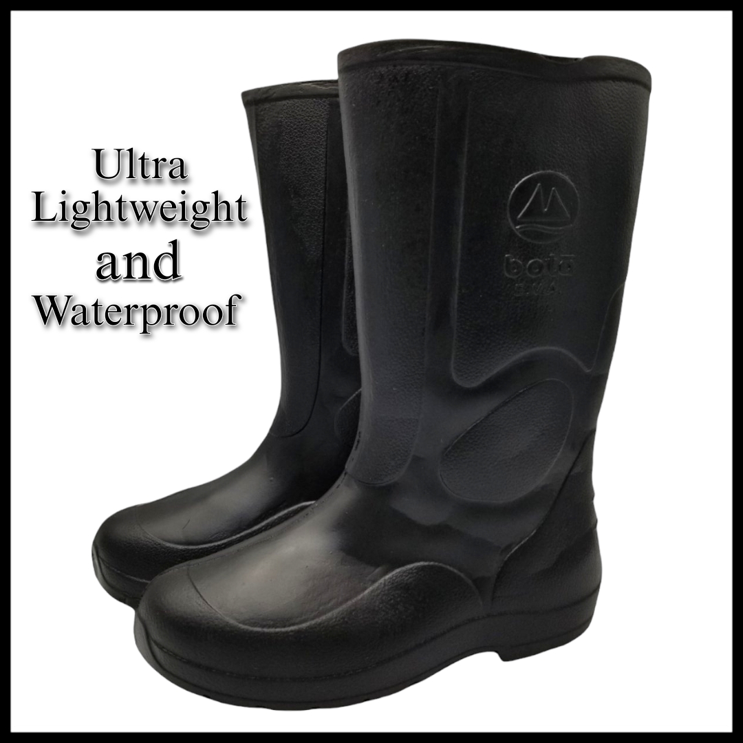 Ultra lightweight shop rubber boots