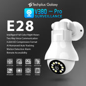 V380 PRO E28 Bulb CCTV Wireless Outdoor Camera