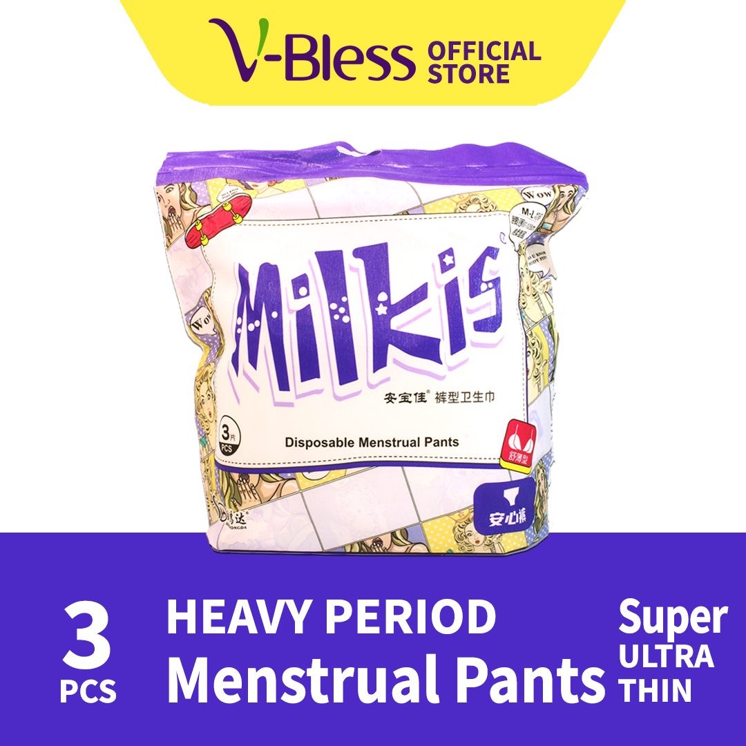 Milkis Ultra Thin Super Absorbent Panty Disposable Menstrual Pants 60 105  cm Feminine Pads