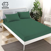 Socone Double Size Bedsheet Set 54x75 with Fitted Sheet