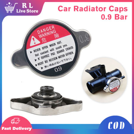 Universal Radiator Cap Cover Head, 45mm, 0.9 Bar, Stainless, Honda