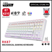 RK ROYAL KLUDGE RK87 Wireless RGB TKL Mechanical Keyboard