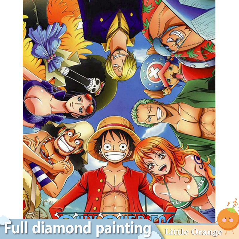 Little Orange] 5D Diamond Painting Set Diamond Painting One Piece Full  Round Full Drill Tool DIY Gift Home Decoration 30*40cm