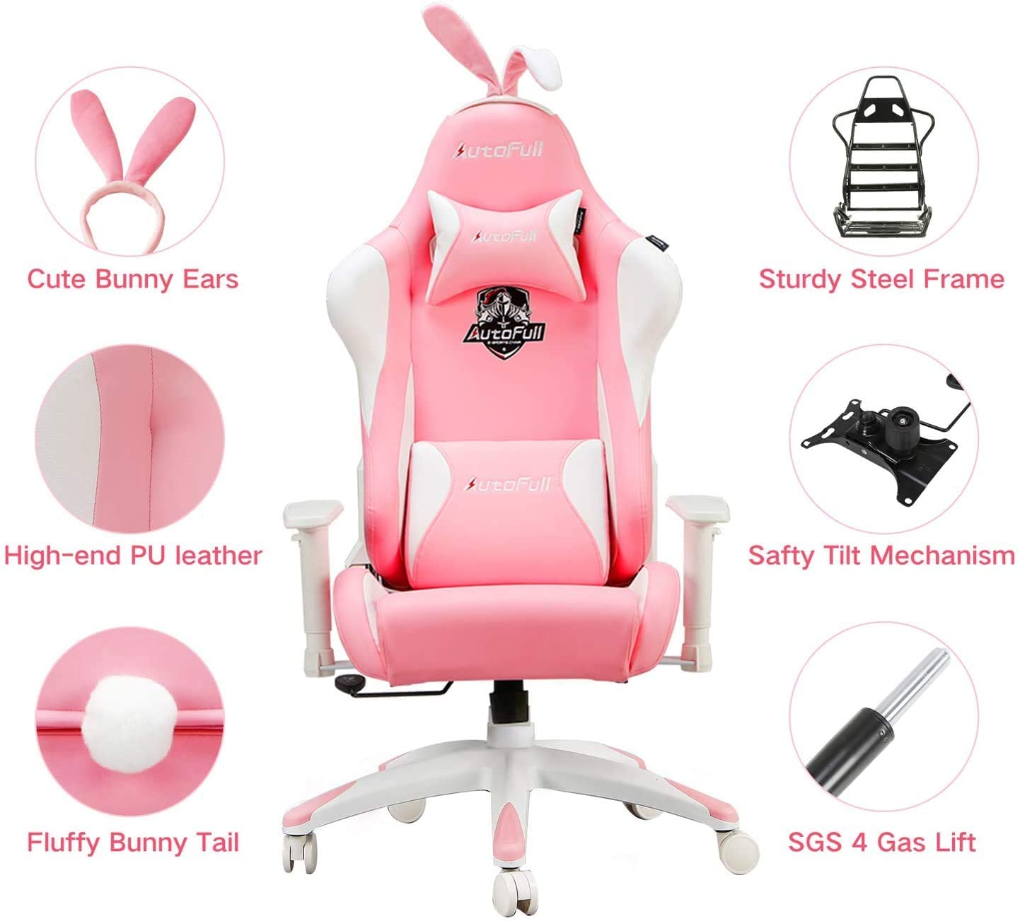 Bunny ears for gaming shop chair