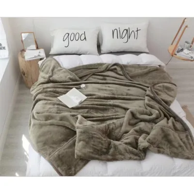 Blanket Plain Soft Warm Micro Plush Fleece Blanket 150*200cm (4)