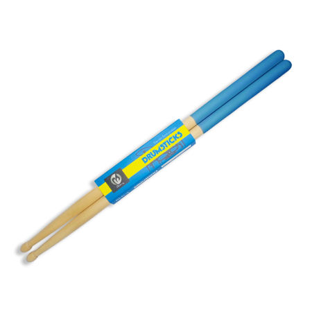 Monstermarketing Anti-slip Maple Drumsticks - White Color - Blue
