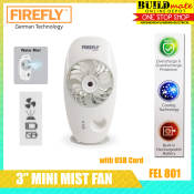 FIREFLY Multi functional Handy Mist Fan with Rechargeable Battery