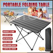 Arrow Ultra-Light Portable Aluminum Picnic Folding Table