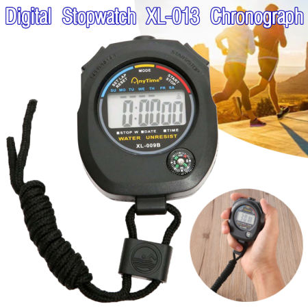 Digital LCD Sports Stopwatch Timer - Electronic Chronograph