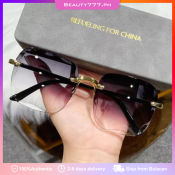 Retro Fashion Square Frame Women's Sunglasses - OEM