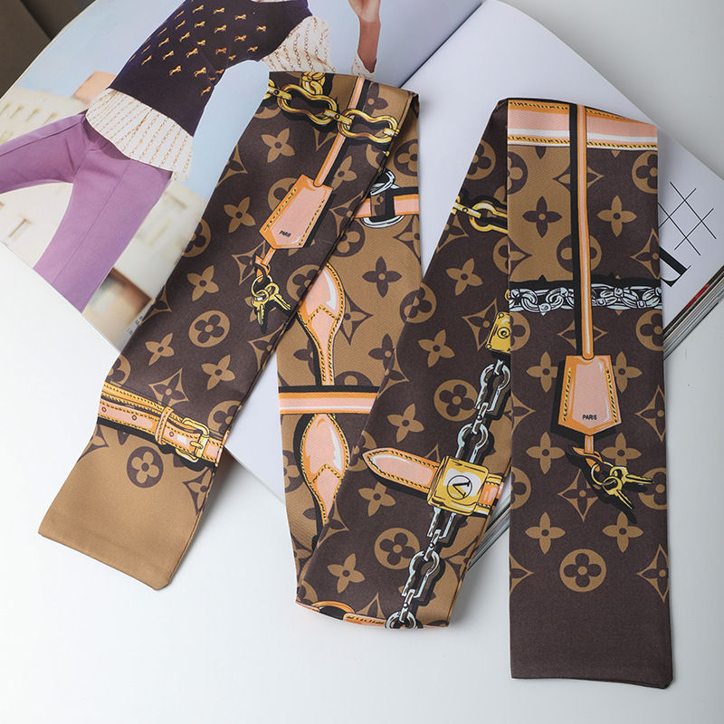 New Silk Scarf Women Hairband Ribbons Tied Scarf Bag Decoration Tie Mu –  unionbeauty